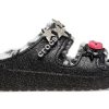 Sandały Crocs Classic Cozzzy Disco Glitter „Czarne” 208074-0C4