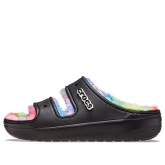 Sandały Crocs Classic Cozzzy Spray Dye „Black Multi” 208046-0C4