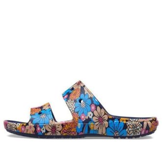 Sandały Crocs Classic Crocs Retro Floral „Blue Multi” 208975-4HQ