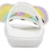 Sandały Crocs Classic Fur Sure z 2 paskami w kolorze białym 207405-100