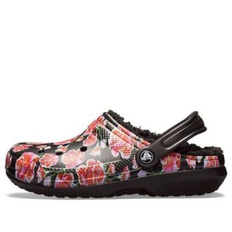 Sandały Crocs Classic Stay Warm Cozy Sports Unisex w kolorze czarno-czerwonym „Black Red” 205324-643