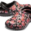 Sandały Crocs Classic Stay Warm Cozy Sports Unisex w kolorze czarno-czerwonym „Black Red” 205324-643