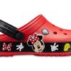 Sandały Crocs Crocband Cartoon Mickey Mouse, odporne na zużycie, unisex, czerwono-czarne, „Red Black” 204936-90H