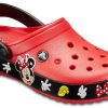 Sandały Crocs Crocband Cartoon Mickey Mouse, odporne na zużycie, unisex, czerwono-czarne, „Red Black” 204936-90H