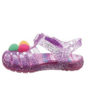 Sandały Crocs (GS) Isabella Glitter Flat Sandals „Purple Pink” 205038-518