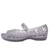 Sandały Crocs (GS) Isabella Glitter z odkrytymi palcami w kolorze srebrnym 202602-040