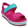 Sandały Crocs (GS) z zapięciem na pasek Crocband w kolorze różowo-niebieskim 12856-6LH