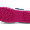 Sandały Crocs (GS) z zapięciem na pasek Crocband w kolorze różowo-niebieskim 12856-6LH
