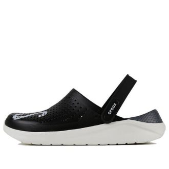 Sandały Crocs LiteRide LOGO Crocs Hollow Out Unisex Black „Black White” 205893-066