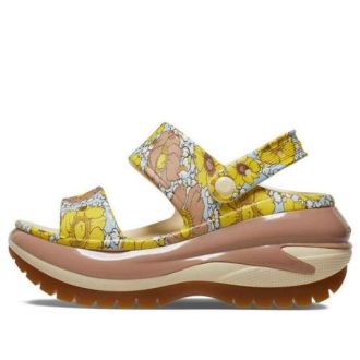 Sandały Crocs Mega Crush Retro Floral „Vanilla Cork” 208966-1LQ