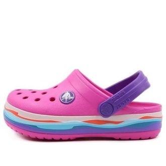 Sandały Crocs (PS) Crocband Wavy Band Small Crocs Casual Pink Purple „Pink Purple” 205697-6L0