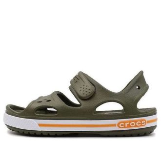 Sandały Crocs (PS) Flat Casual w kolorze zieleni wojskowej 14854-309