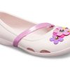 Sandały Crocs (PS) Lina Charm Flat Flowers Pale Pink 205529-6PI