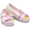Sandały Crocs (PS) Lina Charm Flat Flowers Pale Pink 205529-6PI