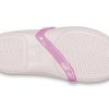 Sandały Crocs (PS) Lina Charm Flat Flowers Pale Pink 205529-6PI