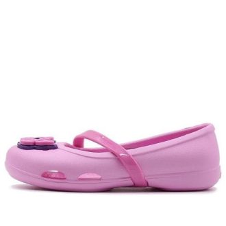 Sandały Crocs (PS) Lina Flat Small Casual Pink 205040-6I2