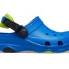 Sandały Crocs (PS) na płaskim obcasie w kolorze niebieskim 207011-4JL