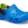 Sandały Crocs (PS) na płaskim obcasie w kolorze niebieskim 207011-4JL