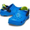 Sandały Crocs (PS) na płaskim obcasie w kolorze niebieskim 207011-4JL