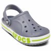 Sandały Crocs (PS) Small Crocs Outdoor Beach Sports w kolorze szaro-zielonym „Grey Green” 205100-025