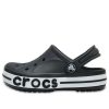 Sandały Crocs (PS) Small Crocs Outdoor na płaskim obcasie, plażowe, czarno-białe, „Black White” 205100-001