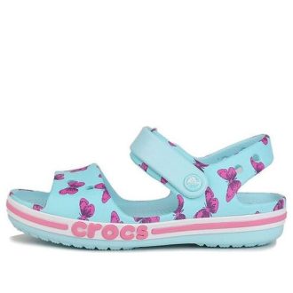 Sandały Crocs (PS) z dużym nadrukiem „Ice Blue” 206262-4O9