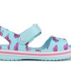Sandały Crocs (PS) z dużym nadrukiem „Ice Blue” 206262-4O9
