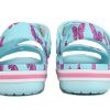 Sandały Crocs (PS) z dużym nadrukiem „Ice Blue” 206262-4O9