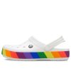 Sandały Crocs Rainbow White 206361-94S