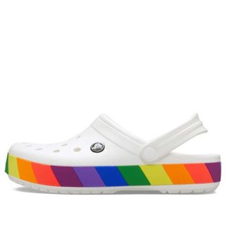 Sandały Crocs Rainbow White 206361-94S