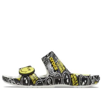 Sandały Crocs SmileyWorld x Classic „Czarno-białe” 207207-94S