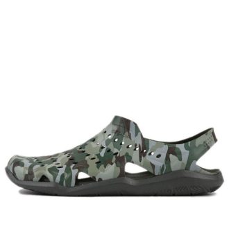 Sandały Crocs Swiftwater Camo Wave „Green Brown” 206010-97G