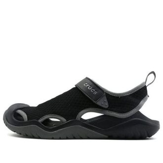 Sandały Crocs Swiftwater „Czarno-ciemnoszare” 205289-001