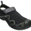 Sandały Crocs Swiftwater „Czarno-jasnoszare” 203967-02S
