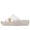 Sandały Crocs (WMNS) Boca Strappy Wedge w kolorze białym 207434-159