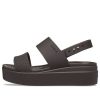 Sandały Crocs (WMNS) Brooklyn Croco Low Espresso w kolorze brązowym 208585-206