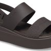 Sandały Crocs (WMNS) Brooklyn Croco Low Espresso w kolorze brązowym 208585-206