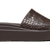 Sandały Crocs (WMNS) Brooklyn Croco Shine Slide „Espresso” 209253-206