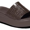 Sandały Crocs (WMNS) Brooklyn Croco Shine Slide „Espresso” 209253-206