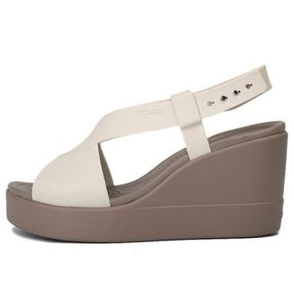 Sandały Crocs (WMNS) Brooklyn Lightweight Cement Gray w kolorze szarym (206222-16T)
