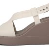 Sandały Crocs (WMNS) Brooklyn Lightweight Cement Gray w kolorze szarym (206222-16T)