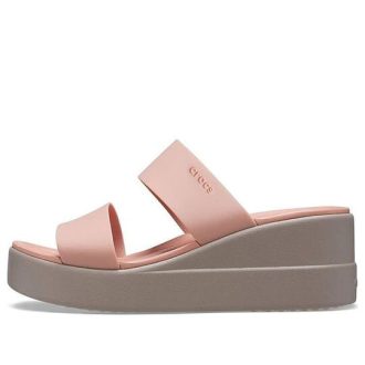 Sandały Crocs (WMNS) Brooklyn Lightweight Pale Pink 206219-6RL
