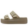 Sandały Crocs (WMNS) Brooklyn Low „Khaki” 207431