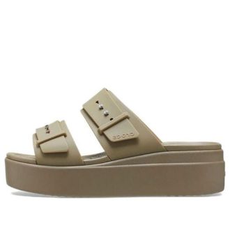 Sandały Crocs (WMNS) Brooklyn Low „Khaki” 207431
