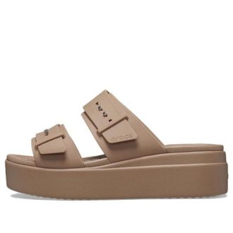 Sandały Crocs (WMNS) Brooklyn Low Wedge „Latte” 207431-2Q9