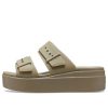 Sandały Crocs (WMNS) Brooklyn Low Wedge w kolorze beżowym 207431-260