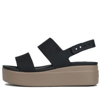 Sandały Crocs (WMNS) Brooklyn Thick Sole Black w kolorze czarnym, „Black” 206453-07H