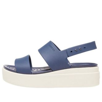 Sandały Crocs (WMNS) Brooklyn z grubą podeszwą, niebiesko-szare, „Blue Grey” 206453-46K
