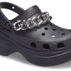 Sandały Crocs (WMNS) Classic Clog Retro Czarno-srebrne 206662-067