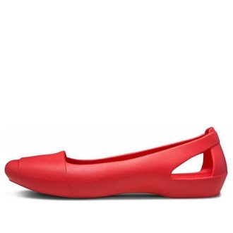 Sandały Crocs (WMNS) Flat Red 202811-8C1